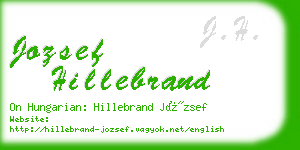 jozsef hillebrand business card